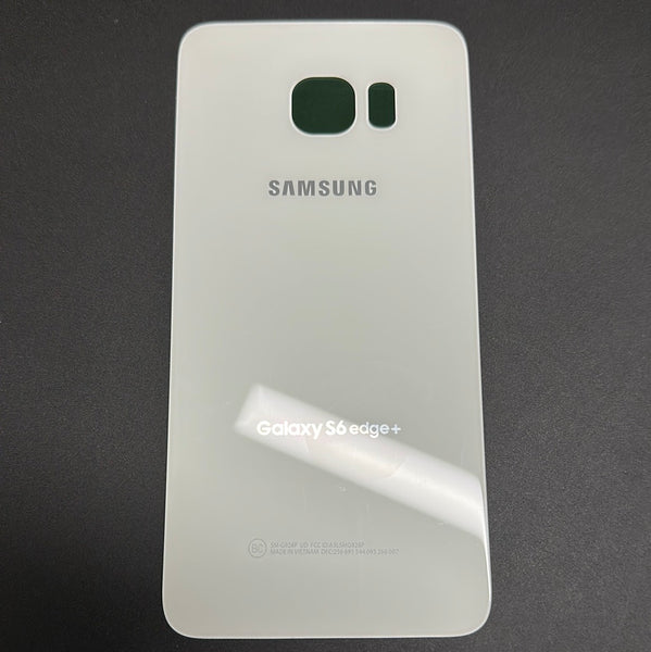 Samsung Galaxy S6 Edge Plus G928 All Carriers Back Glass Replacement with Adhesive Preinstalled White