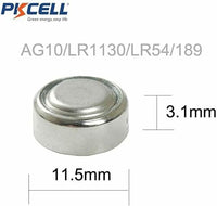 10 PKCELL LR1130 AG10 189 L1131 389 V10GA 1.5 V Alkaline Button Cell Battery